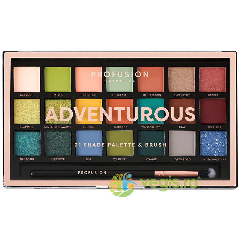 Paleta Farduri 21 Nuante si 1 Pensula Adventurous 245g