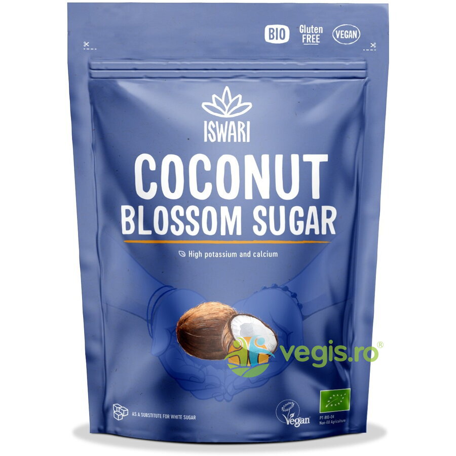 Zahar din Flori de Cocos fara Gluten Ecologic/Bio 250g