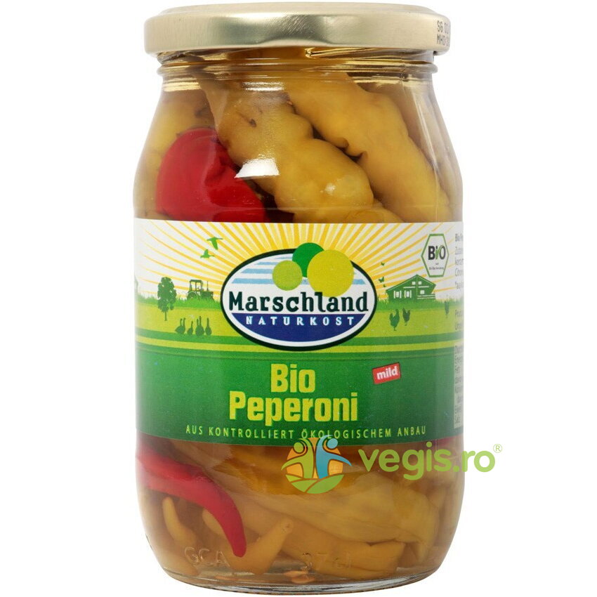 Ardei Iute Mediu in Otet de Mere Ecologic/Bio 320g