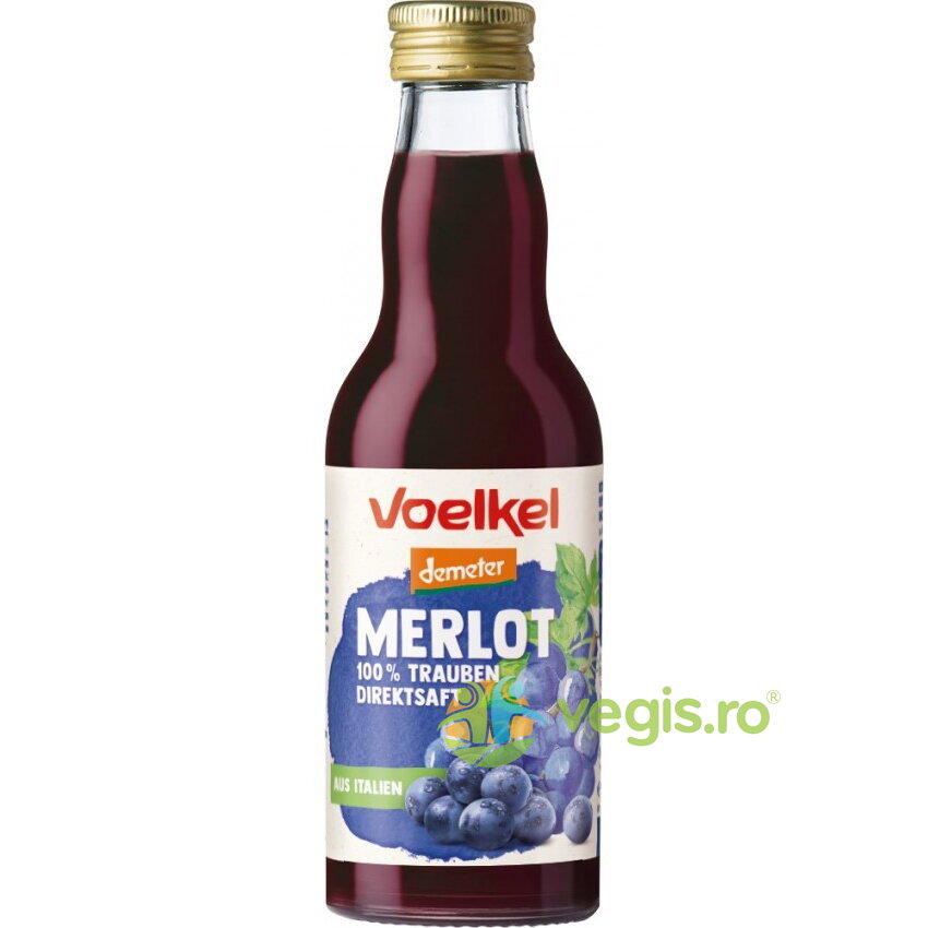 Suc de Struguri Rosii Merlot Ecologic/Bio 200ml