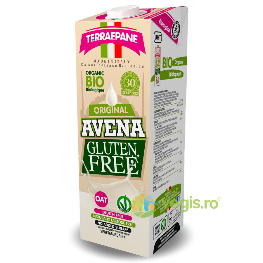 Bautura Vegetala din Ovaz fara Gluten Ecologica/Bio 1L