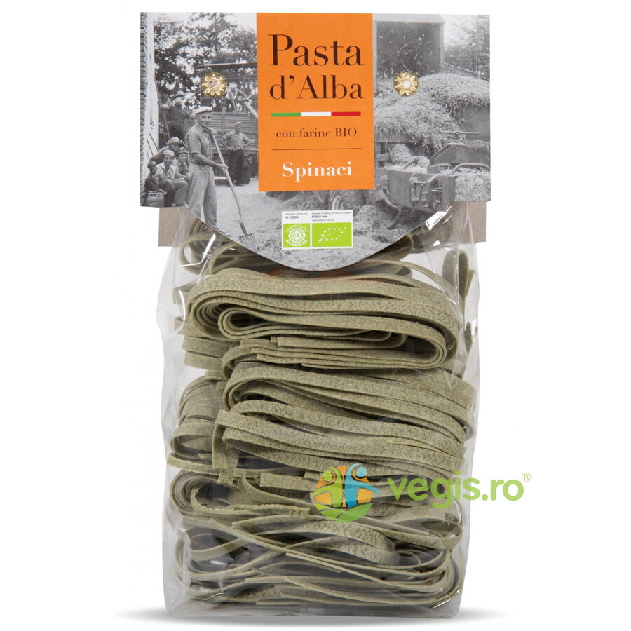Paste Tagliatelle din Grau Dur si Spanac Ecologice/Bio 250g