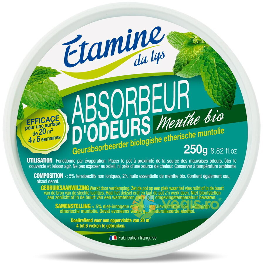 Odorizant pentru Neutralizarea Mirosurilor Neplacute din Spatii Inchise cu Parfum de Menta 250g