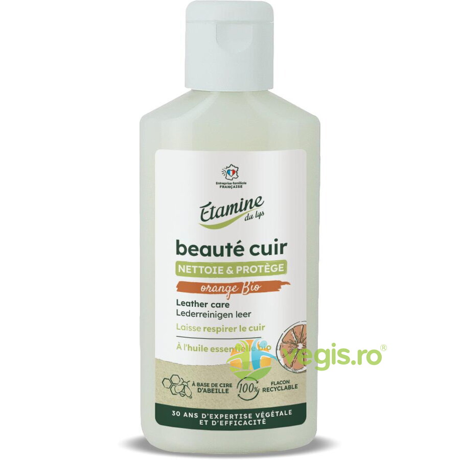 Crema pentru Curatarea si Protejarea Materialelor din Piele cu Parfum de Portocale 100ml