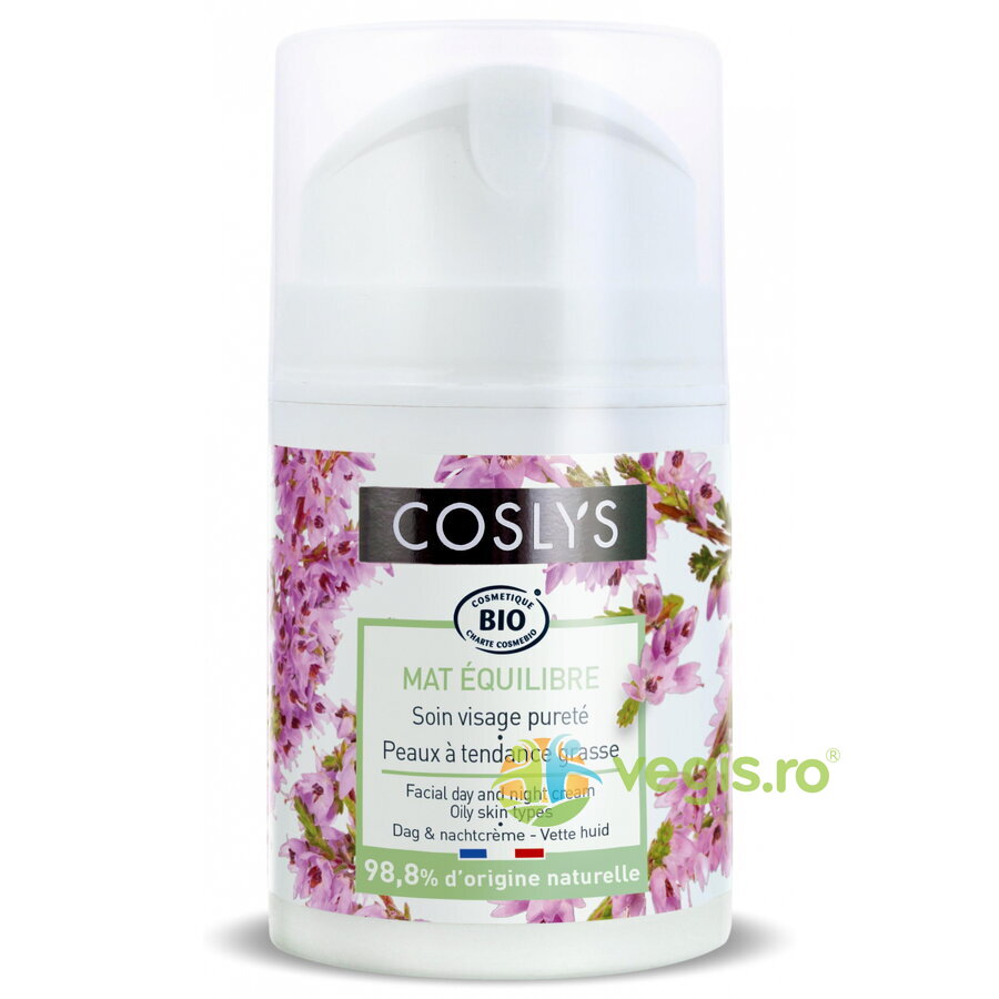 Crema Matifianta de Zi si de Noapte pentru Ten Gras cu Salvie si Iedera Bio 50ml