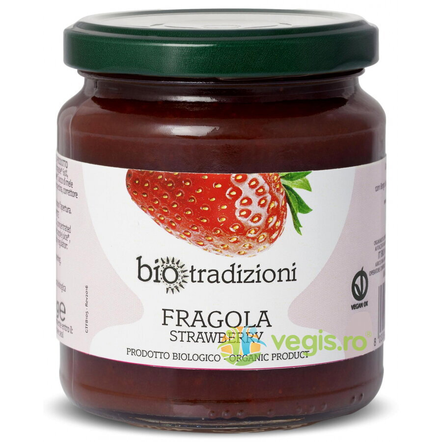 Gem de Capsuni fara Zahar Ecologic/Bio 320g