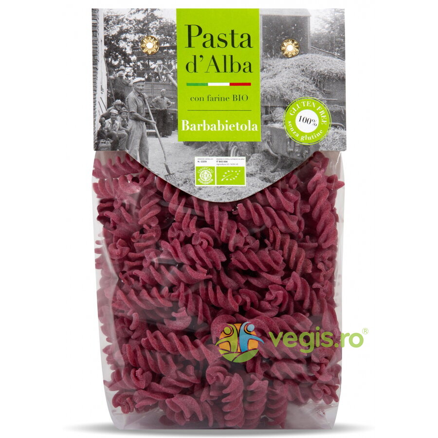 Paste Fusilli din Orez si Sfecla Rosie fara Gluten Ecologice/Bio 250g