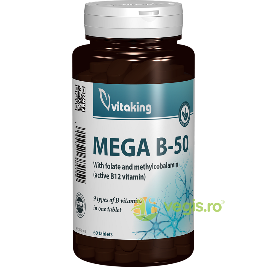 Oferte la Mega B50 cu Folat si Vitamina B12 60cpr