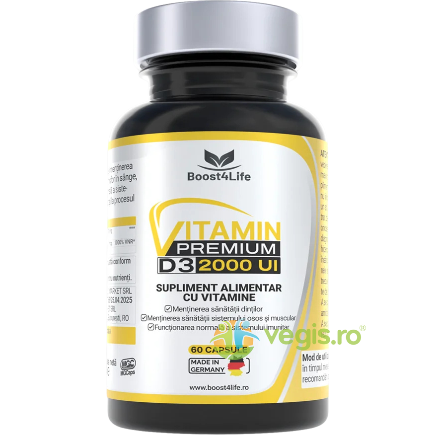 Vitamina D3 Premium 2000UI 60cps moi