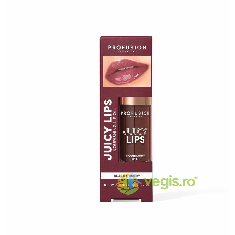 Ulei de Buze Hranitor si Nuanta Black Cherry, Juicy Lip Tint 4.5ml