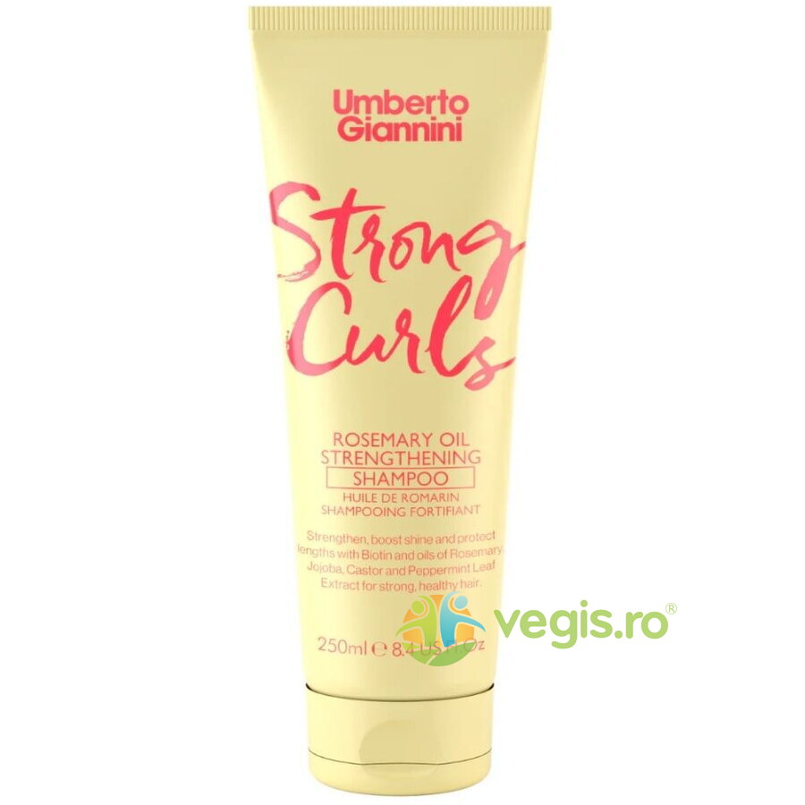 Sampon Fortifiant cu Ulei de Rozmarin pentru Parul Cret Strong Curls 250ml