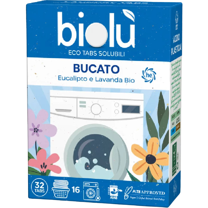 Tablete Eco pentru Masina de Spalat Rufe cu Eucalipt si Lavanda 32buc