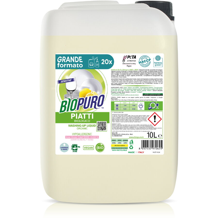 Detergent pentru Vase Hipoalergen Eco 10L