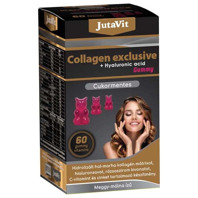 Collagen Exclusive fara Zahar 60 vitamine gumate