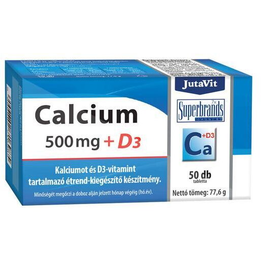 Calciu 500mg + Vitamina D3 50tb