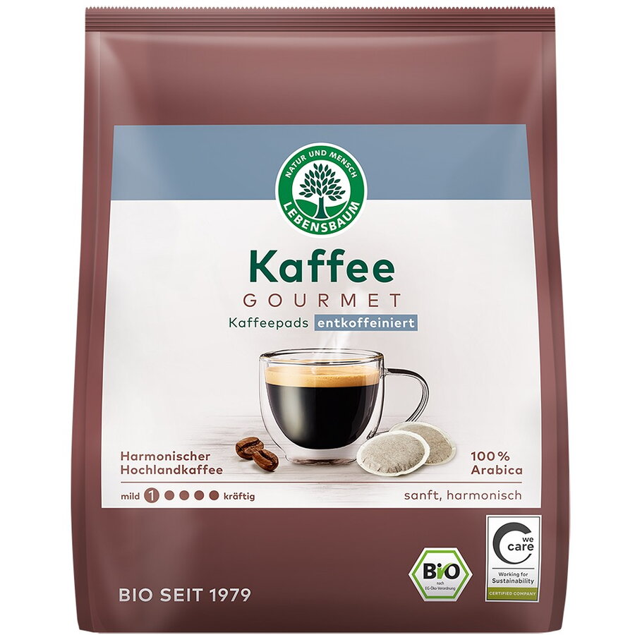 Paduri de Cafea Cremoasa Decofeinizata Ecologica/Bio 18x7g