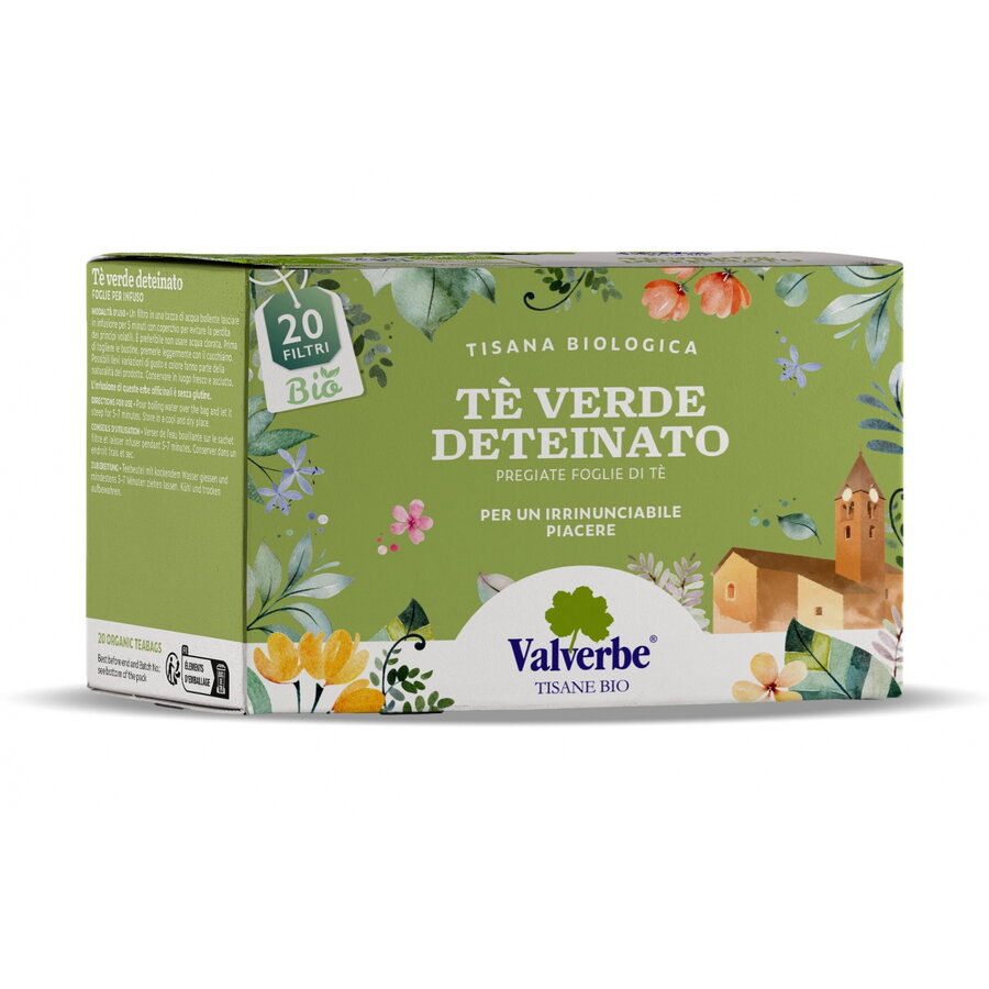 Ceai Verde Decofeinizat Ecologic/Bio 20dz