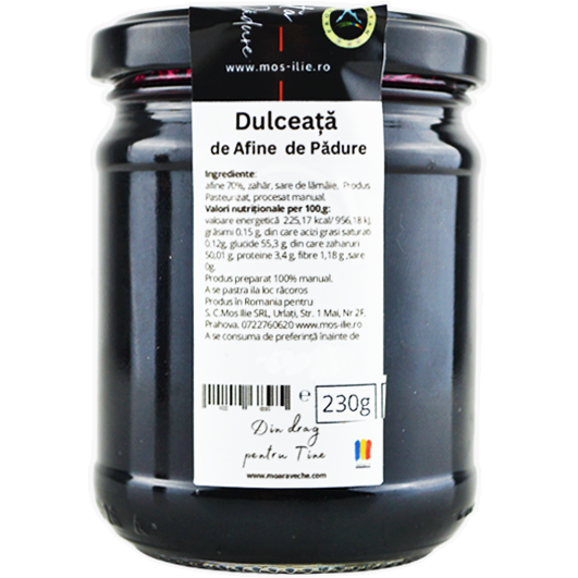 Dulceata de Afine de Padure 230g