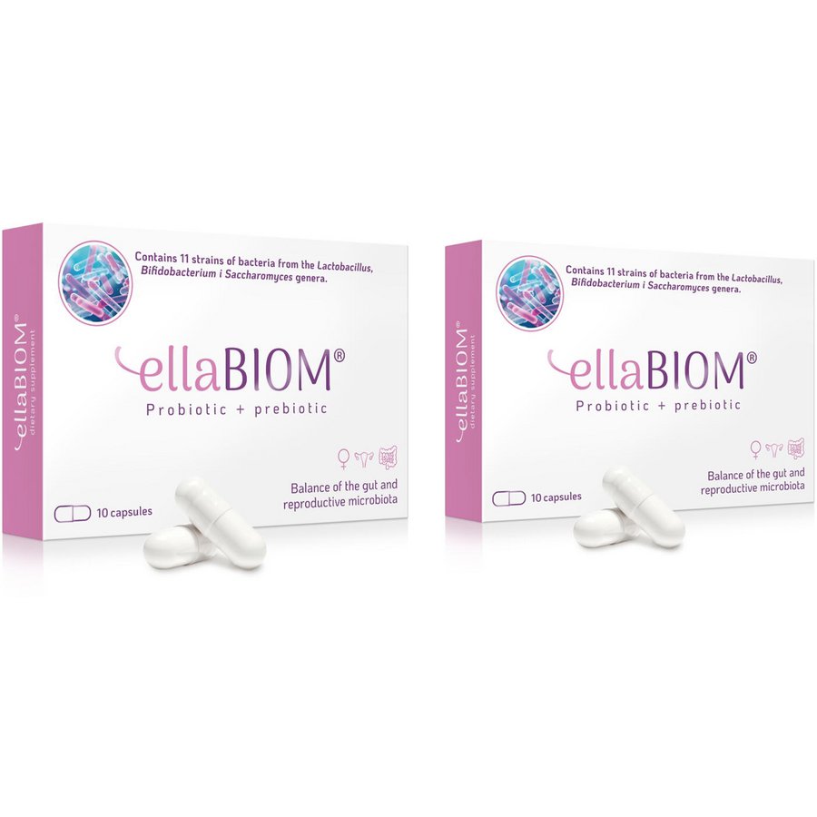 Pachet Probiotic + Prebiotic ELLABiom 10cps + 10cps