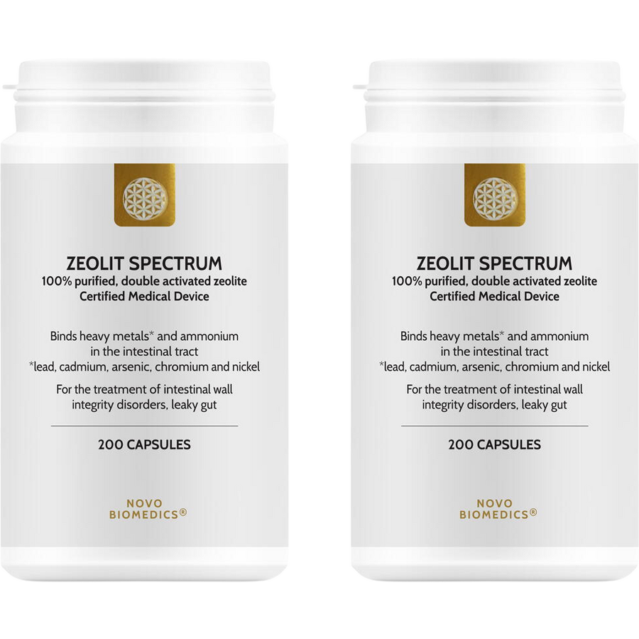 Pachet Zeolit Spectrum (Uz Intern) 200cps vegetale + 200cps vegetale