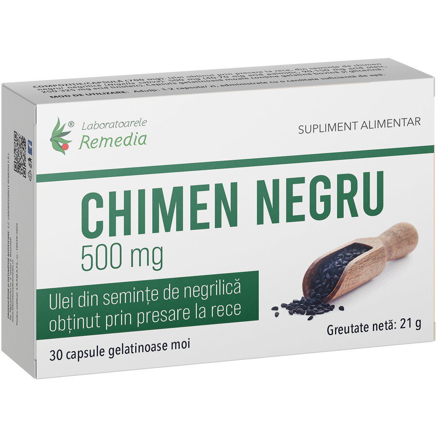 Chimen Negru 500mg 30cps