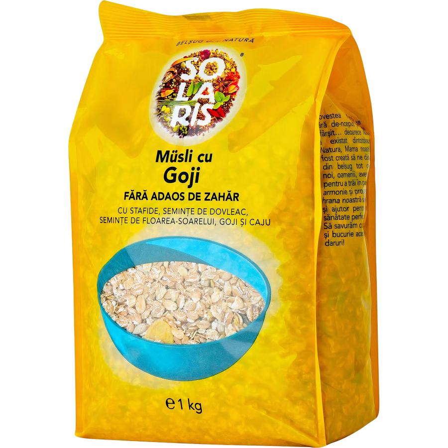 Musli cu Goji fara Zahar Adaugat 1kg