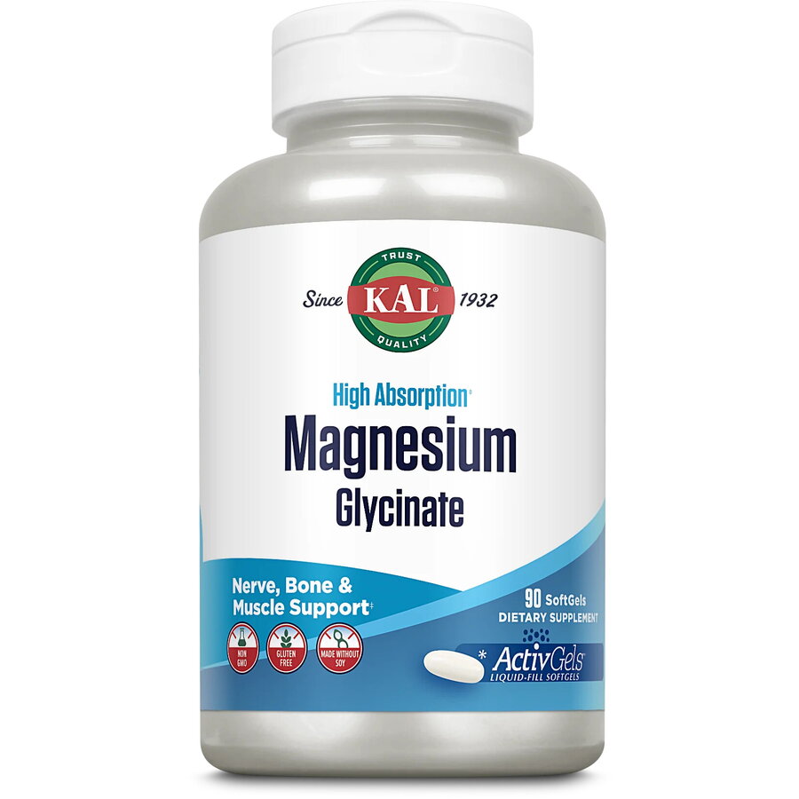 Magnesium Glycinate ActivGels 90cps gelatinoase moi Secom,