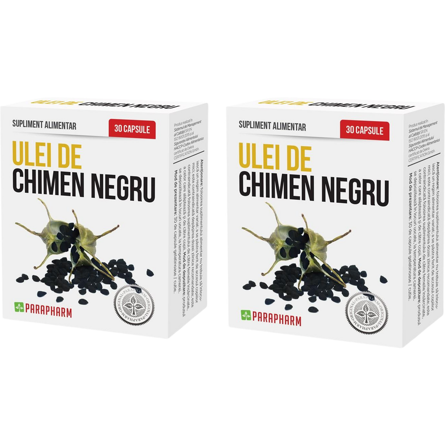 Pachet Ulei de Chimen Negru 30cps + 30cps
