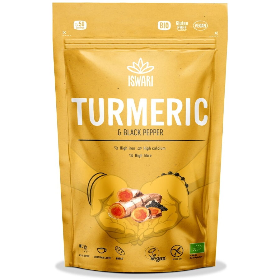 Pulbere Functionala din Turmeric si Piper Negru fara Gluten Ecologica/Bio 150g