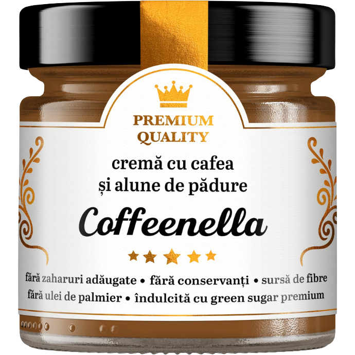 Coffeenella Crema cu Cafea, Alune de Padure si Frisca Secretele Ramonei 250g