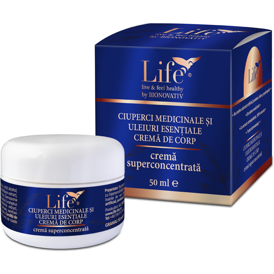 Crema de Corp cu Ciuperci Medicinale si Uleiuri Esentiale 50ml