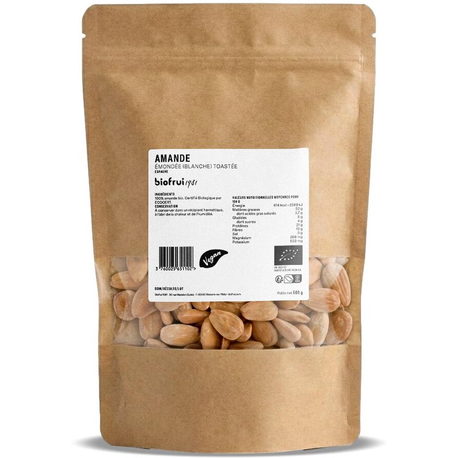 Migdale Albe Coapte Ecologice/Bio 500g