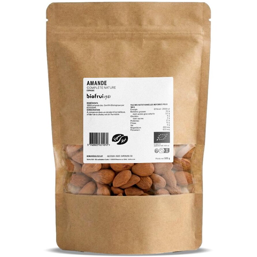 Migdale Decojite si Crude Ecologice/Bio 500g