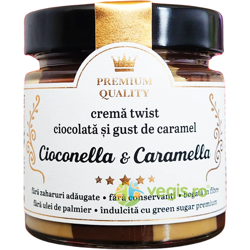 Crema Twist Caramella si Cioconella fara Zahar Adaugat Secretele Ramonei 350g