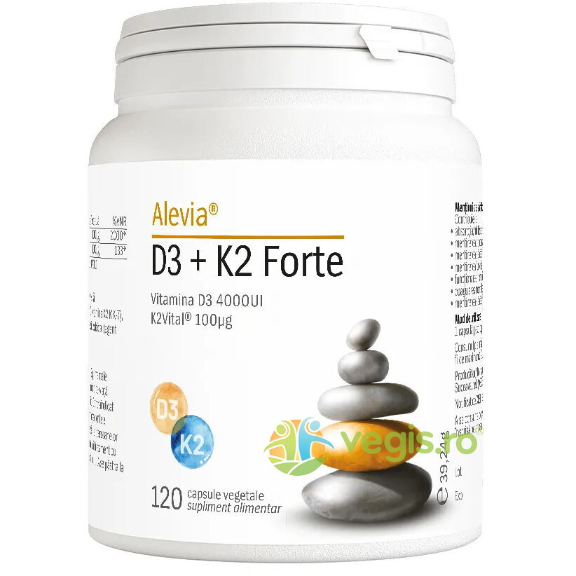 Vitamina D3 + K2 Forte 120cps vegetale