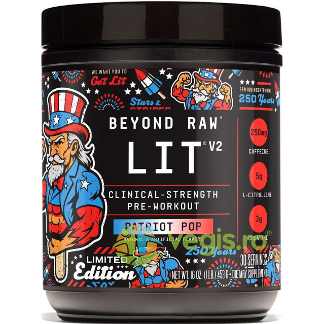 Pre-Workout cu Aroma de Patriot Pop Editie Limitata 453g