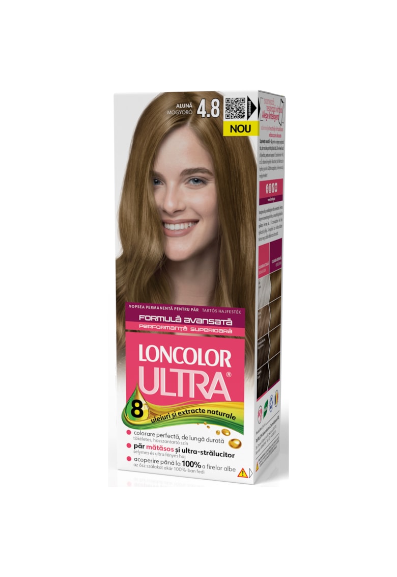 Vopsea de par permanenta  Ultra  - 100 ml - 4.8