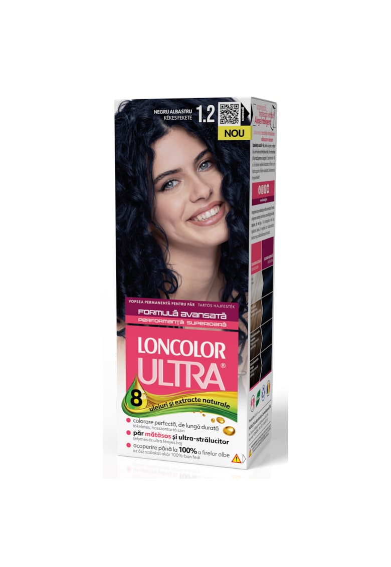 Vopsea de par permanenta  Ultra  - 100 ml - 1.2