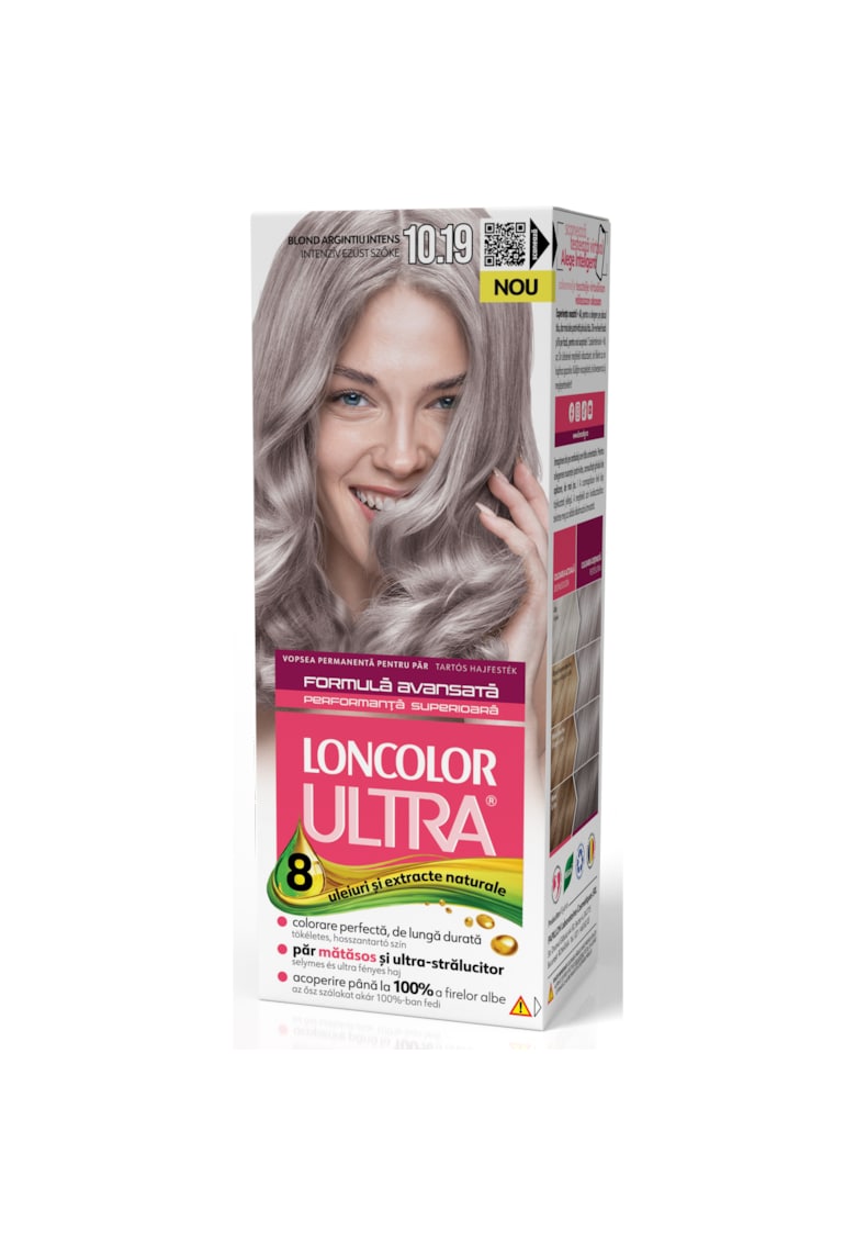 Vopsea de par permanenta  Ultra  - 100 ml - 10.19