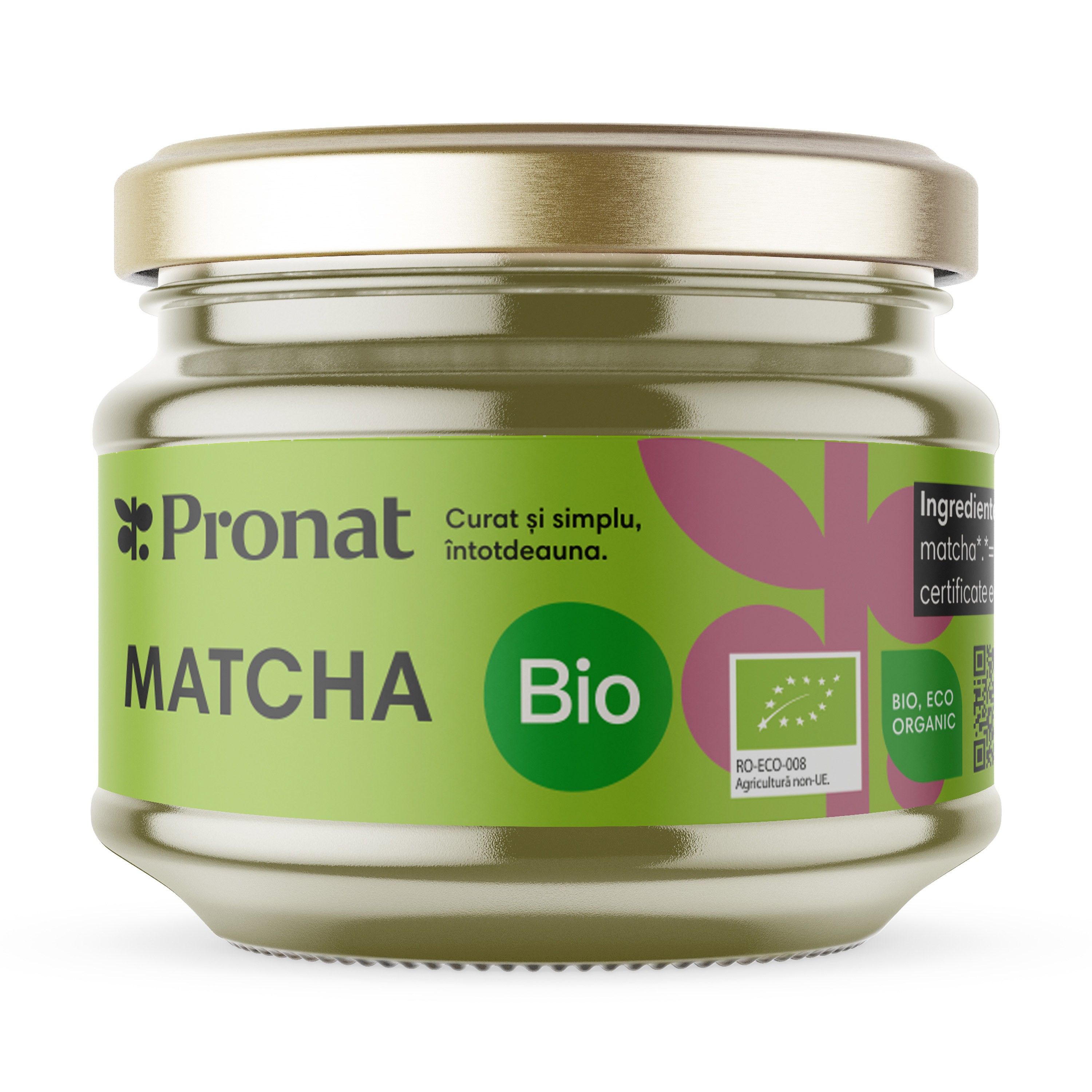 Matcha ceremonial bio pulbere, 10g Pronat