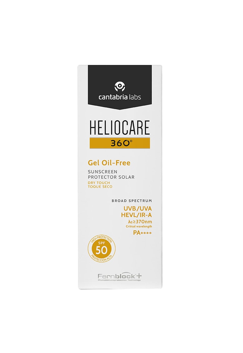 Gel cu textura neuleioasa pentru protectie solara Cantabria Heliocare 360º SPF50 - 50 ml