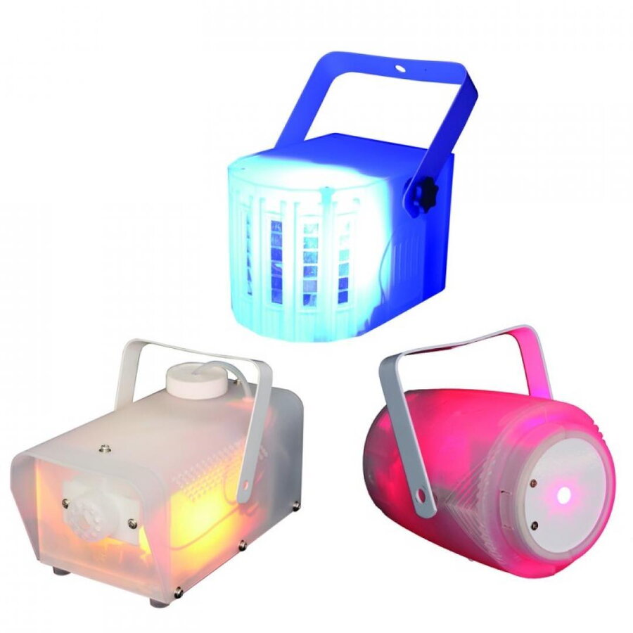 Set Efecte Luminoase LED / Masina de Fum / Laser Multicolor