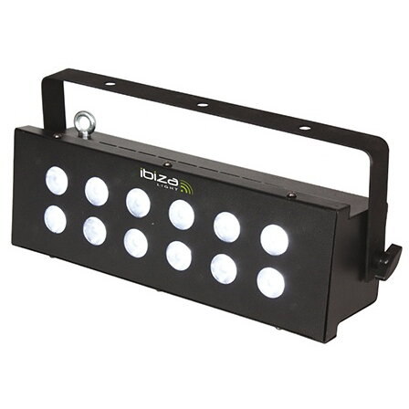 Stroboscop LED 12x 3W DMX Negru