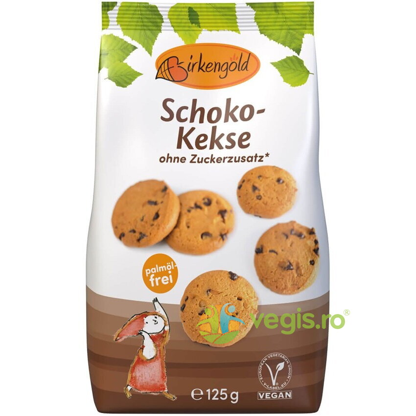 Biscuiti din Ovaz cu Ciocolata fara Zahar 125g