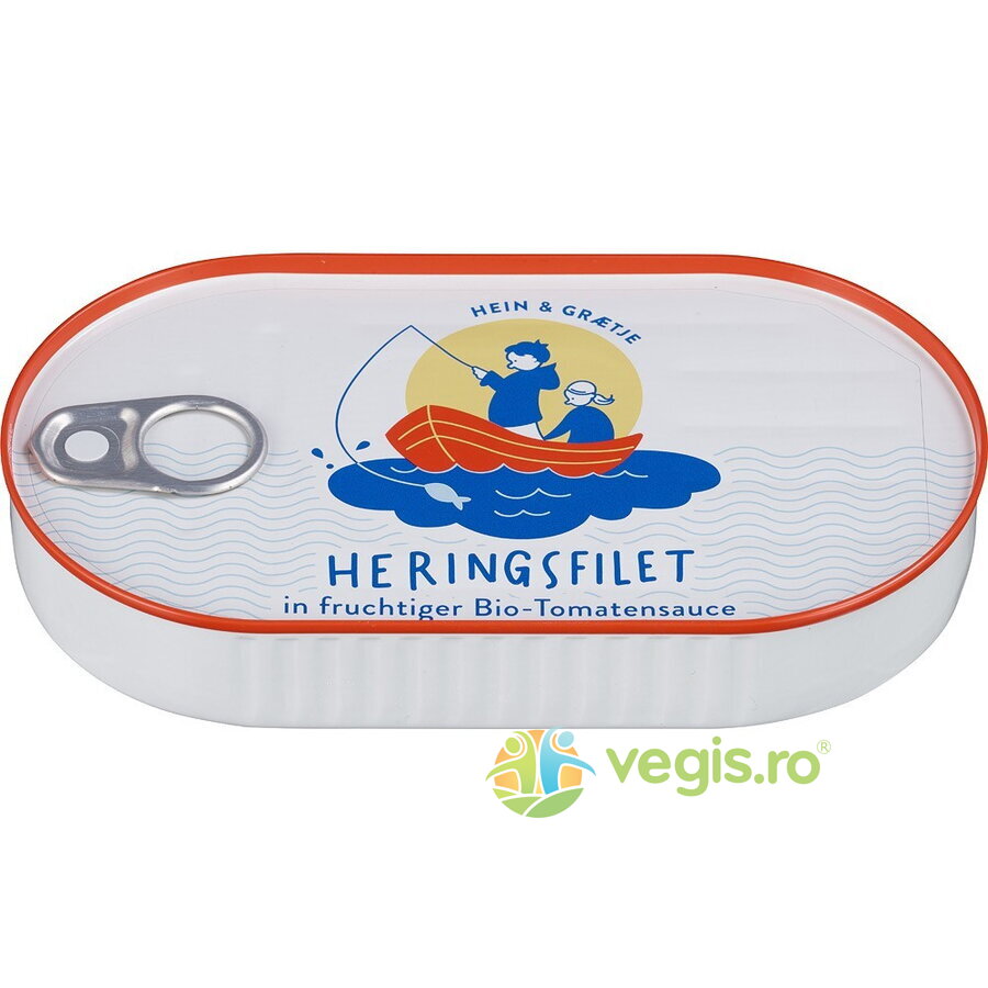 Oferte la File de Hering in Sos de Rosii Ecologic/Bio 200g