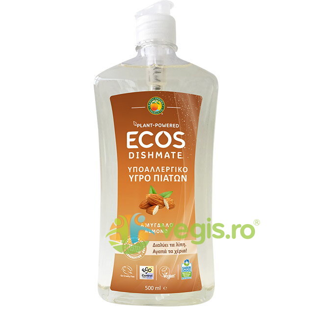 Detergent Lichid pentru Vase cu Migdale 500ml