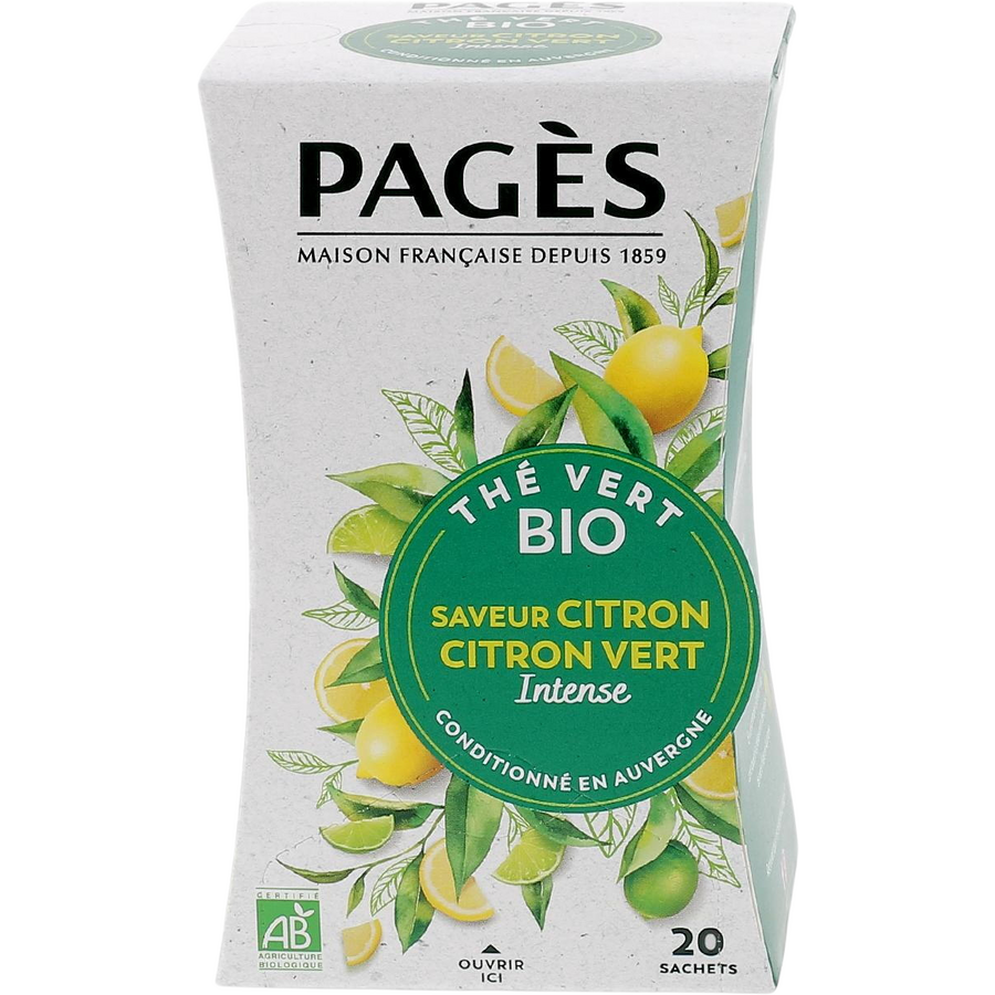 Ceai Verde cu Lamaie si Lime Ecologic/Bio 20dz