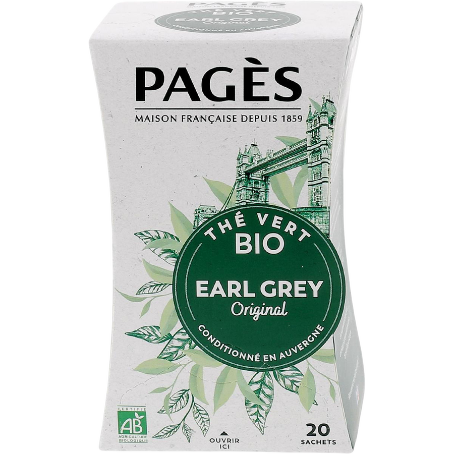Ceai Verde Earl Grey Ecologic/Bio 20dz