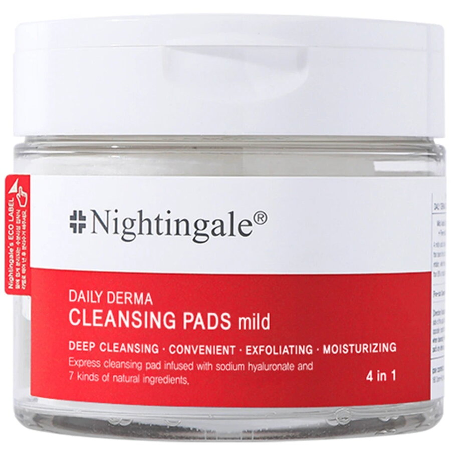 Dischete pentru Curatarea Tenului cu Efect Exfoliant si Hidratant Mild Daily Derma 270ml / 70 dischete