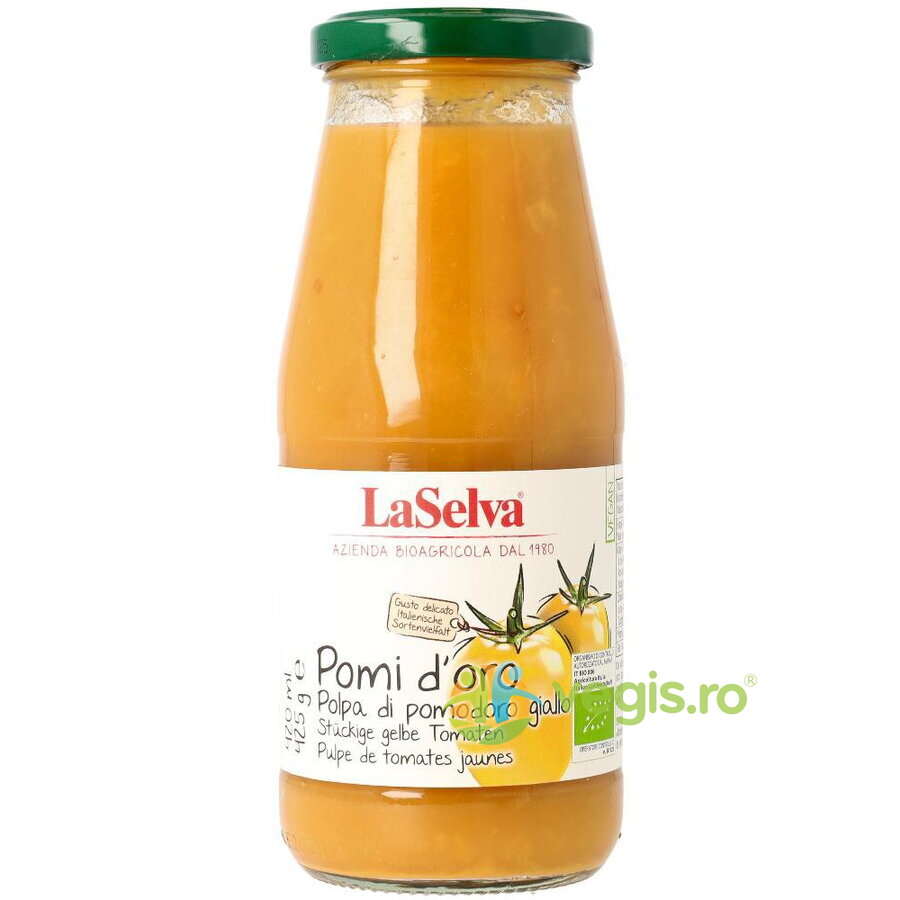Piure de Rosii Galbene Ecologic/Bio 425g
